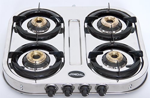 Jindal Curve Stainless Steel 4 Burner Cooktop Price In India Buy