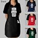 Full Length Red Dual Pocket Apron - Tiki - Big Kahuna Word Art