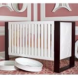 Aerial Crib Ends: Circle, Frame Color: Dark Pine Wood