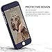 iPhone 7 Plus case,360 Degree All-around Full Body Utral thin Fit Case cover with Tempered Glass Screen Protector Ultra slim Light Weight Hard Snap-On for Apple iPhone 7 plus 5.5(NAVY BLUE)