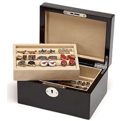 15 Pair Valet Cufflinks Storage Case