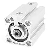 uxcell エアシリンダ アルミニウム材質 アルミハウジング シングルロッド KSDA32x40