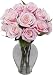 One Dozen Pink-A-Boo Roses without Vase