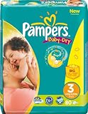 Pampers - 81266559 - Baby Dry Couches - Taille 3 Midi (4-9 Kg) - Format economique X 80 Couches