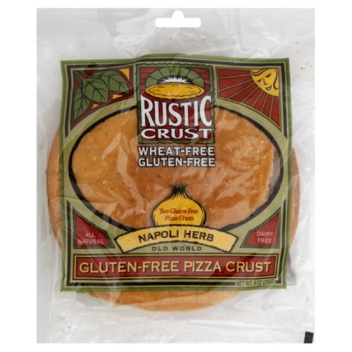 Rustic Crust 7 inch Gluten Free Napoli Herb 2 pack, Gluten Free, 9-Ounce (Pack of 4)