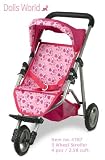 Dolls World 3 Wheel Pushchair