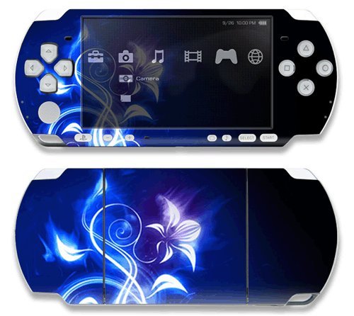 Electric Flower Decorative Protector Skin Decal Sticker for Sony Playstation PSP Slim / PSP 3000