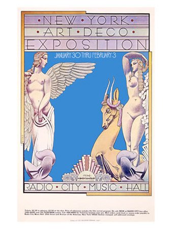 New York, Art Deco Exposition Giclee Poster Print, 32x44