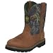 John Deere Kids 188 Boot (Toddler/Little Kid/Big Kid),Tan/Camouflage,5.5 M US Big Kid