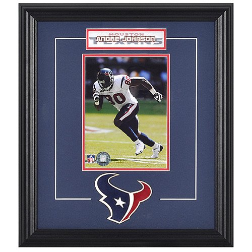 Mounted Memories Houston Texans Andre Johnson Framed Photo and Plate