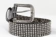 Leather Island Men's Mega Nailhead Belt Rock Star Belt