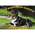 Metall - Warnschild Appenzeller Sennenhund