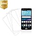 LG K8 (LG Escape 3,LG Phoenix 2) Screen Protector,Auideas (4-Pack) LG K8 Screen Protector Film HD Clear Retail Packaging for LG K8 (HD Clear) [Lifetime Warranty]