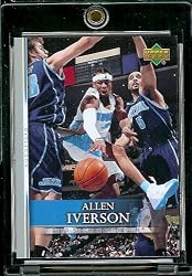 2007-08 Upper Deck First Edition # 57 Allen Iverson - NBA Basketball Trading Card in a Protective Display Case