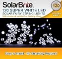 Solar Brite Deluxe Solar Fairy Lights 120 Super Bright White LED Decorative String, choice of light effect. Ideal for Trees, Gardens, Parties & More...