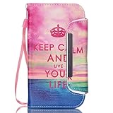 UNEXTATI Galaxy S3 ケース 手帳型ケース 2 in 1 高級PUレザー 耐衝撃 全面保護 Samsung Galaxy S3ケース カバー Case (ピンク, P1)