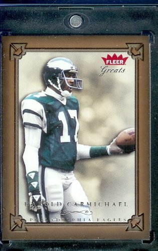 2004 Fleer Greats of the Game Football Card # 67 Harold Carmichael Philadelphia Eagles -Mint Condition - Shipped In Protective Screwdown Case!