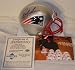 Randy Moss Autographed/Hand Signed New England Patriots Mini Helmet