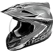 Icon Salvo Men's Variant Sports Bike Racing Motorcycle Helmet - Silver