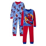 Boys' Spiderman 4pc PJ Set Red/Blue