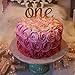 Handmade 1st First Birthday Cake Topper Decoration - Double Sided Gold Glitter Stock