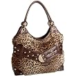 KATHY VAN ZEELAND TIP TOP HANDBAG TOTE LEOPARD NATURAL