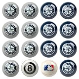 Seattle Mariners MLB Home vs. Away Billiard Balls Full Set (16 Ball Set) by Imperial International