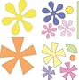 Cuttlebug 2-Inch-by-2 Inch Dies, (Set of 4), Asterisks