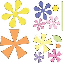 Cuttlebug 2-Inch-by-2 Inch Dies, (Set of 4), Asterisks