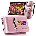 SVP Xthinn-8061 Pink 12MP Max 2.8-inch LCD Slim Digital Camera with rechargeable battery