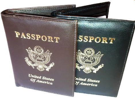 Kozmic Leather Gold Embossed Passport Holder