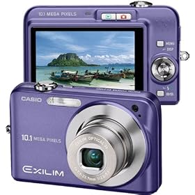 Casio Exilim EX-Z1080 10MP Digital Camera with 3x Anti-Shake Optical Zoom (Blue)