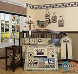 Boutique Brand New GEENNY Baby Boy Constructor 13PCS CRIB BEDDING SET