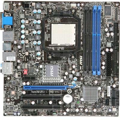 MSI Raid Micro ATX Motherboard 760GM-E51