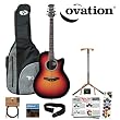 Ovation Celebrity ICC24-1 Acoustic-Electric Super Guitar Kit - Includes: Guitar Strap, Guitar Cable, Mini Headstock Tuner, D'Addario EJ16 Guitar Strings, 16-Pick GO-DPS/Planet Waves Sampler, Ultra Guitar Stand & TKL Gig Bag. Special Introductory Offer ***LIMITED SUPPLY AVAILABLE***