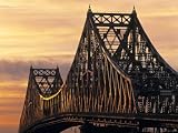 Jacques Cartier Bridge, Montreal, Quebec, Canada Photographic Poster Print by Walter... by Art.com