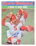 Johnny Bench Cincinnati Reds - Sports Illustrated Cover - Autographed 16x20 Photograph with HOF 89 Inscription