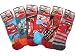 New Official Boys DISNEY PIXAR CARS Lightning Mcqueen Kids Character Cartoon Cotton Rich Socks in Mixed Design 6 Pair Pack Sizes To Fit Kids UK 6 up to 5 Shoe