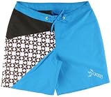 Nikita Star Fruit Women's Board Shorts - Cyan / Brown / White