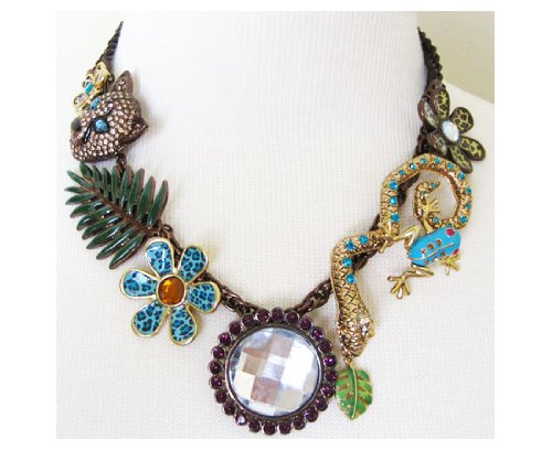 Betsey Johnson Jungle Fever Paradise Necklace