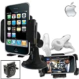 IMOOVE - Kit Support Auto Voiture Apple iPHONE 4/ iPhone 3GS / 3G / V1 et iPOD Touch + Chargeur Auto