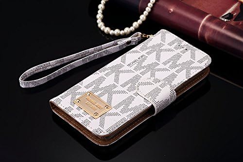 Ducky Worldwide® New Elegant Luxury PU Leather Wallet Style Flip Cover Case *Free gifts: 1x Touch Pen, 1x Screen Protector* For Samsung Galaxy S6edge PLUS S6edge+ ONLY *NOT for S6/S6edge* (White)