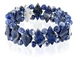 19 MM Sodalite Gemstone Stretchable Bracelet One Size Fits For All
