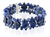 19mm Sodalite Gemstone Stretchable Bracelet One Size Fits For All