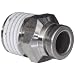 SMC KQG2 Series Stainless Steel 316 Push-to-Connect Tube Fitting, Connector with Sealant, 1/4" Tube OD x 1/4" NPT Male