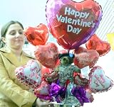 SAY HAPPY VALENTINES DAY WITH THIS BIG 28-inches-tall BALLOON BOUQUET WITH 17-TOTAL BALLOONS plus PLUSH U.S. ARMY DESERT UNIFORM TEDDY BEAR - PERFECT FOR VALENTINES DAY WITH A USA ARMY MILITARY THEME
