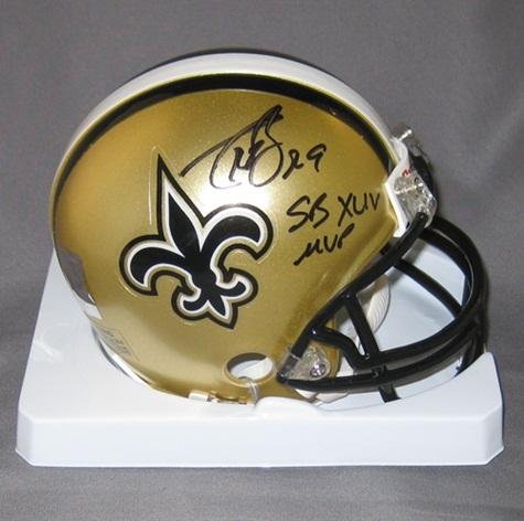 Drew Brees Signed Mini Helmet - w/