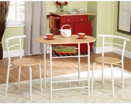 3-Piece Bistro Set, Multiple Colors made in Constructed of particleboard with laminate and steel