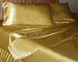 SilkNOW 100% Pure Silk Seamless Sheet Set Queen Golden Yellow