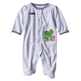 Newborn Girls' JUST ONE YOU Made by Carter s ® White/Purple Terry Frog Sleep N' Play NB